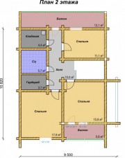 Проект Светлана - План 2 этажа